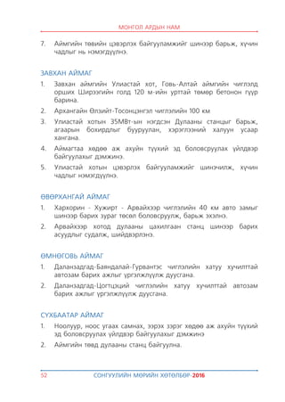 Монгол ардын намын мөрийн хөтөлбөр