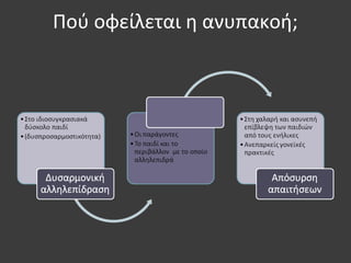 Πού οφείλεται η ανυπακοή;
 
