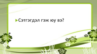 Сэтгэгдэл гэж юу вэ?
 