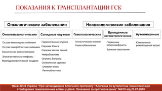 Банки пуповинної крові: стандарти якості та безпеки для донорства, заготівлі, перевірки, обробки, консервації, зберігання ...