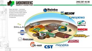 Наши партнеры – компании-
производители, оборудование
которых соответствуют самым
современным технологиям и
высшим международным
стандартам.
 