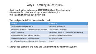 E-learning Design and Development for Data Science in Osaka University Slide 11