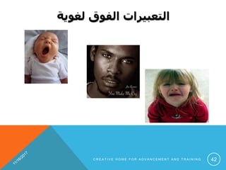 ‫لغوية‬ ‫الفوق‬ ‫التعبيرات‬
C R E A T I V E H O M E F O R A D V A N C E M E N T A N D T R A I N I N G 42
 