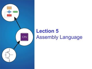 Lection 5
Assembly Language
 