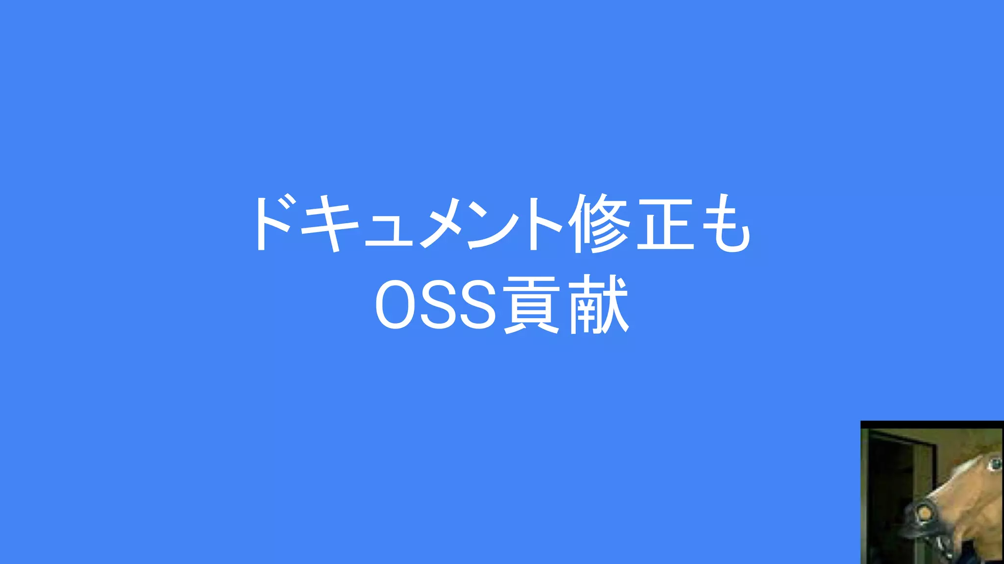ドキュメント修正も
OSS貢献
 