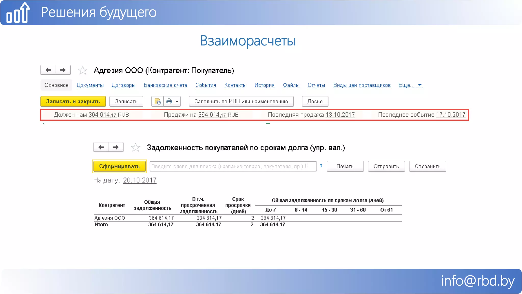 info@rbd.by
Решения будущего
Взаиморасчеты
 