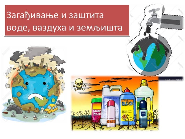 Загађивање и заштита воде, ваздуха и земљишта | PPT