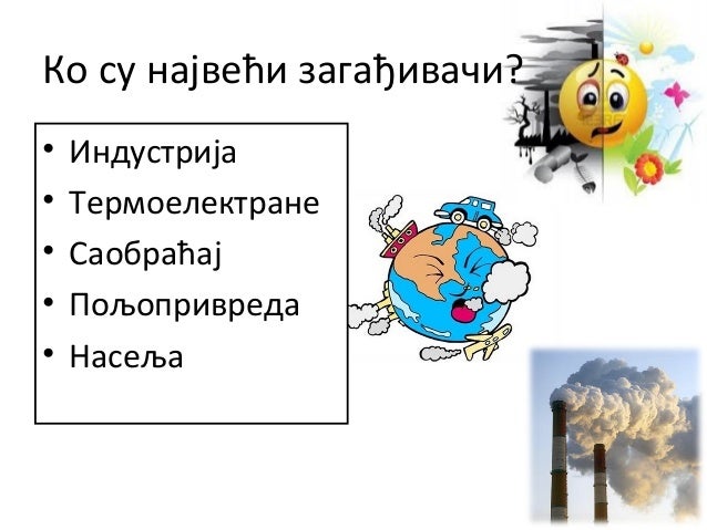 Загађивање и заштита воде, ваздуха и земљишта