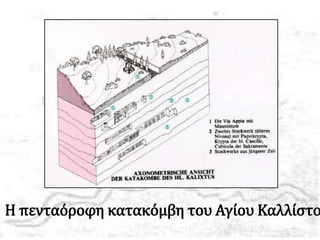 Η πενταόροφη κατακόμβη του Αγίου Καλλίστο
 