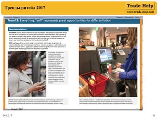 www.trade-help.com
04.12.17 11
Тренды ритейл 2017
 