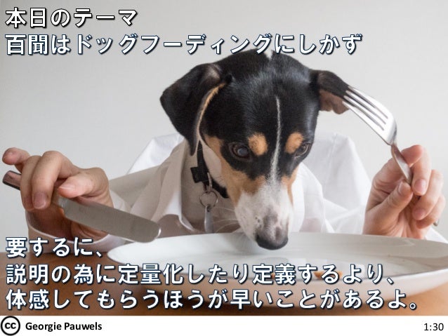 百聞はドッグフーディングにしかず 百聞はドッグフーディングにしかず