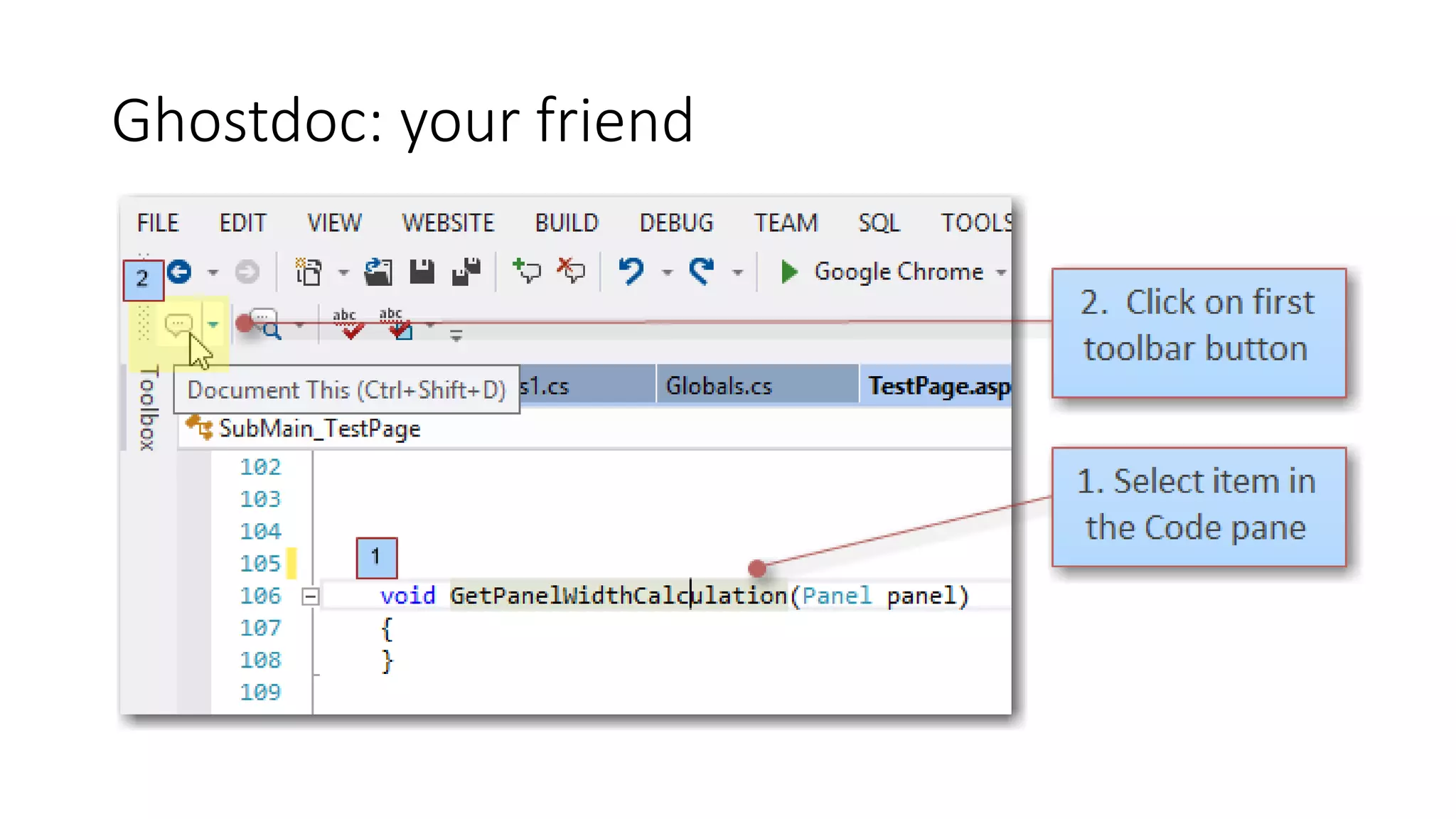 Ghostdoc: your friend
 