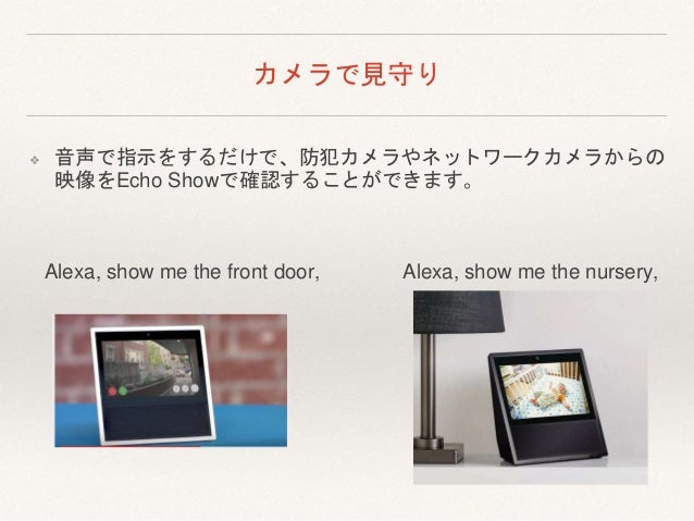 alexa show me the front door