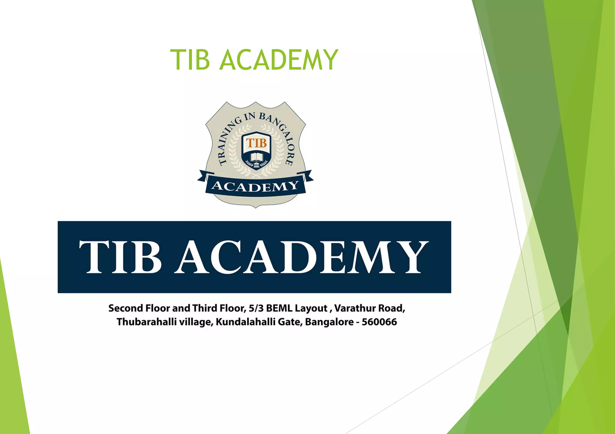 TIB ACADEMY
 