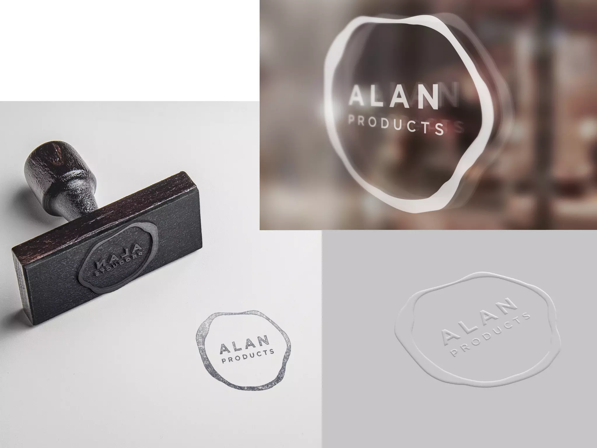 アラン・プロダクツ　ロゴ作成資料