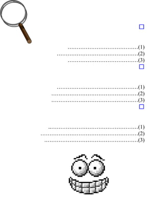 ‫م‬‫م‬‫م‬‫م‬‫م‬‫م‬‫م‬‫م‬‫م‬‫م‬‫م‬‫م‬‫م‬‫م‬
)1(…………………………………
)2(………………………………………
)3(…………………………………
‫م‬‫م‬‫م‬‫م‬‫م‬‫م‬‫م‬‫م‬‫م‬‫م‬‫م‬
)1(………………………………………
)2(…………………………………………
)3(…………………………………………
‫م‬‫م‬‫م‬‫م‬‫م‬‫م‬‫م‬‫م‬‫م‬‫م‬‫م‬
)1(..…………………………………………
)2(………………………………………………
)3(.……………………………………………
 