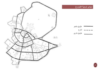 ً‫مبادئًتسميةًالشوارع‬
‫مشجر‬ ‫طريق‬
‫شارع‬
‫دائري‬ ‫طريق‬
41
 