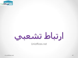 ‫تشعبي‬ ‫ارتباط‬
Unioffices.net
unioffices.net 1
 