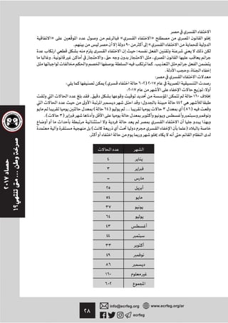 ٢٨ ecrfeg
info@ecrfeg.org www.ecrfeg.org/ar
» « »
. ٩٠ «
‫؛‬
. ، ،
.
. ،
:
: ( ٦٠٢)٢٠١٧
:٢٠١٧ :
, ١٦٠
‫؛‬ ٤٤٢
( ٦٤) ... ٣ (٨٦)
.( ٣)
( )
.
٤
٣
-
٢٥
٥٤
٣٧
٦٤
٤٣
٤٤
٣٣
٤٩
٨٦
١٦٠
٦٠٢
 