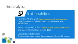 Text analytics
 