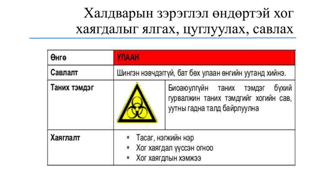 Эмнэлгийн хог хаягдалын менежмент | PPT