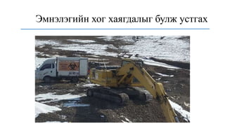 Эмнэлэгийн хог хаягдалыг булж устгах
 