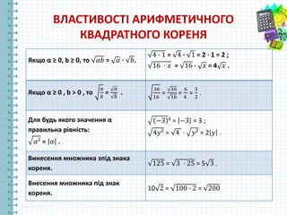 квадратні корені