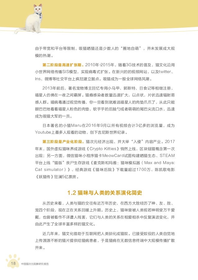 猫次元 中国吸猫现象研究报告 猫次元 中国吸猫现象研究报告