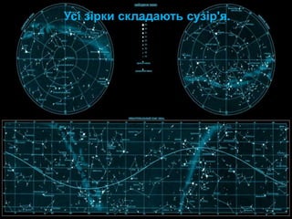 Усі зірки складають сузір'я.
 