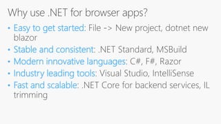 .NET Core Previews - New Features in .NET Core and ASP.NET Core 2.1, Blazor and more!