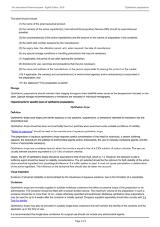 .Ophthalmic preparations | PDF