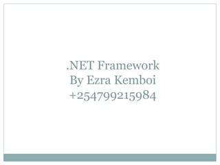 .Net framework | PPTX