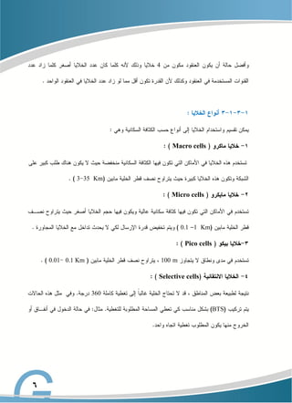 4
Macro cells
Km
35
3
Micro cells
Km
1
0.1
Pico cells
m
100
0.1 Km
0.01
Selective cells
360
BTS
 