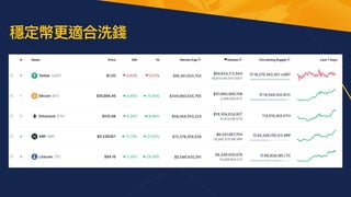 穩定幣更適合洗錢
 