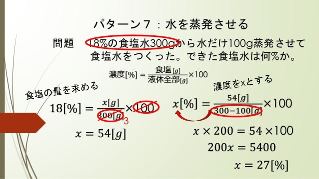 質量パーセント濃度