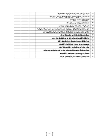 59
ٍَِ‫ي‬‫دةشل‬ َ‫خؤ‬ ‫ُضيم‬ ‫كةسةطتةي‬ َ‫ي‬‫ٓةُذ‬ ‫دةمب‬ ‫ِة‬‫س‬‫تو‬ ‫َم‬‫ي‬‫كات‬ 48
َ‫بلة‬ َ‫خؤ‬ ‫دياواصةكاُي‬ ‫بريوبؤضووُة‬ ‫َي‬‫ي‬‫تاوتو‬ ْ‫َضوو‬‫ه‬‫ٓة‬ َ‫ي‬‫بةب‬ ‫دةتوامن‬ 49
‫دةمب‬ َ‫ي‬‫دوود‬ ‫بريوبؤضووُةكامنذا‬ ‫هة‬ 31
‫ٓة‬
‫ٓاوطةُطة‬ ‫و‬ ٌَّ‫ي‬ٓ ٍ‫طشووشت‬ َ‫دةكة‬ ‫طت‬ 30
‫دةمب‬ ‫ِة‬‫س‬‫تو‬ ٍ‫ُي‬ ‫ِاصي‬‫س‬ ْ‫َيا‬‫ي‬‫ه‬ ‫َظتاُةي‬‫ي‬‫َو‬‫ه‬‫ٓة‬ ‫هةو‬ ‫بةئاطاُي‬ 30
‫تشدا‬ ‫كةطاُي‬ ‫هةبةساًبةس‬ ‫ِوو‬‫س‬‫بياخنةًة‬ َ‫بلة‬ ‫بريوبؤضووُةكامن‬ ‫طفتوطؤي‬ ‫دةتوامن‬ ‫صةمحةت‬ ‫بة‬ 34
َ‫ي‬‫ثصتطو‬ ‫تش‬ ‫كةطاُي‬ ‫ٓةطتةكاُي‬ ‫طشُط‬ ‫َلي‬‫ي‬‫كاس‬ ‫ضةُذ‬ ‫ئةجناًذاُي‬ ‫كاتي‬ ‫هة‬
َ‫دةخة‬ 33
َ‫بلة‬ ‫َضووُةكامن‬‫ه‬‫ٓة‬ ‫َي‬‫ه‬‫كؤُرتؤ‬ ‫ُاتوامن‬ َ‫دةكة‬ ‫ٓةطت‬ 35
َ‫دةدة‬ َ‫ئةجنا‬ ‫َلامن‬‫ي‬ِ‫س‬‫ٓاو‬ ‫هة‬ ‫باشرت‬ ‫َوةيةكي‬‫ي‬‫بةش‬ َ‫صاُلؤ‬ ‫ئةسكةكاُي‬ 36
‫صاُلؤ‬ ‫ئةسكةكاُي‬ ‫َلشدُي‬‫ي‬‫َبةد‬‫ي‬‫د‬ ‫بؤ‬ َ‫دةدة‬ ‫كؤشض‬ ‫و‬ َ‫ي‬‫ٓةو‬ 37
َ‫بلة‬ ‫صاُلؤ‬ ‫هة‬ ‫َلامن‬‫ي‬ِ‫س‬‫ٓاو‬ ‫ٓاوكاسي‬ ‫دةصامن‬ ‫َويظيت‬‫ي‬‫بةث‬ 38
َ‫دةكة‬ َ‫ي‬َ‫ه‬‫دةًةقا‬ ‫صاُلؤ‬ ‫هة‬ ‫َلامن‬‫ي‬ِ‫س‬‫ٓاو‬ ‫هة‬ َ‫ي‬‫ٓةُذ‬ َ‫ي‬‫هةطة‬ 39
َ‫دةكة‬ ‫بةدي‬ ‫َِذُذا‬‫ي‬‫خو‬ ‫هة‬ َ‫خؤ‬ ‫هة‬ ‫باشرت‬ ‫َم‬‫ي‬ُ‫كةطا‬ ‫َم‬‫ي‬‫كات‬ َ‫دةكة‬ ‫َتةُطي‬‫ه‬‫د‬ ‫بة‬ ‫ٓةطت‬ 51
ٍِ‫دةبي‬ ‫صاُلؤ‬ ‫طيظتةًي‬ ‫هة‬ ْ‫بوو‬ ‫ثابةُذ‬ ‫هة‬ ‫صةمحةتي‬ 50
‫صاُلؤ‬ ‫هة‬ ‫ئاراوةُاُةوة‬ ‫كاتي‬ ‫هة‬ َ‫دةكة‬ ‫بةخؤشي‬ ‫ٓةطت‬ 50
 