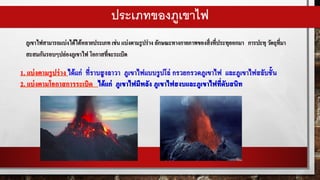 ประเภทของภูเขาไฟ
 
