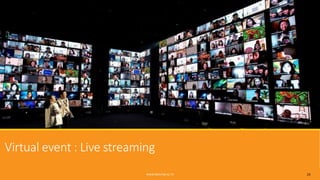 Virtual event : Live streaming
WWW.RMUTSB.AC.TH 24
 