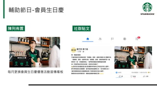 輔助節日-會員生日慶
陳列佈置
每月更換會員生日慶優惠活動宣傳看板
社群貼文
會員生日慶
 