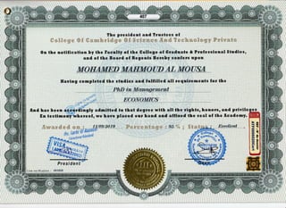 amd Tryustees of
':.:.:".i.t::..
fhe presfdmnnt
'','.''':
Orn the notificatimm hy 6Bre facr*Ity of ths Sollege of Gradlifits & ProfeE$ionnl $&udies,
emd o$ the Smard of Kegernts llereby coutfors upon
w#ffiMkffix$ MeffiM# ugy atrr ffiff#{f" e
ffiaving eonnpleted *ke studies and {u[f[[Ied aill requflremremts far the
,i t_
-:1 r;'
_..:r'" .-rr''
.. , ,'.'-.,,r.,,'
.. 11 .i1l'r'
f;md has beem accortinalv ndnnittad
',; i,,,''i, t
'
En testinnordy'i'nhereof, we haua
.{*h,ff}'&w, Mtx,gE {E{iwwc qqpff
ffi#{}ffi{{}tu{#{}#
to that degree witlt
plaeed our hand and
fl x,l{t{ilfr{pt$
.1:tf
. ,.,-r,: #i #:ii{l+ i"
;.: r -..*r tla :.: ' '
-:ii-r I :,' ,:,,.iy?,
, .1
,",-j:f tliill'+.t'-i' i ' -
Presidenf
Lrveverrfication : lOleiT
i ir)).i
.ffi3!].stir-,15 a-a
f ft *::-F!:rE"]..'; *
* {I' T*t +.:s. i*I
){t
5
'tld
# eq&llili$lti*:
re r t4
 