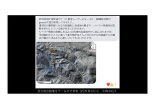 差分抽出結果をチーム内で共有（2021年7⽉3⽇：23時24分）
 