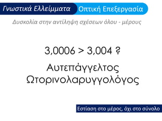 3,0006 > 3,004 ?
Αυτεπάγγελτος
Ωτορινολαρυγγολόγος
 