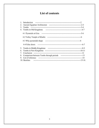 The evolution of tombs in ancient Egypt | PDF