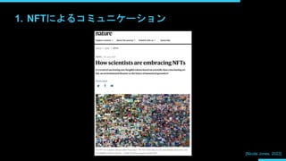 1. NFTによるコミュニケーション
[Nicola Jones, 2022]
 