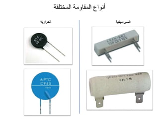 ‫المختلفة‬ ‫المقاومة‬ ‫أنواا‬
‫السيراميكية‬
‫الحرارية‬
 