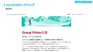 17
メルカリのロードマップ
はじめに
＃メルカリロードマップ .
 