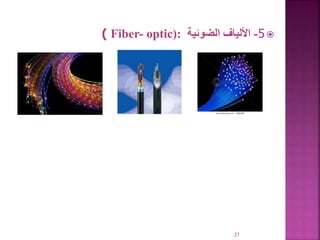 
5
-
‫الضوئية‬ ‫األلياف‬
Fiber- optic):
)
27
 