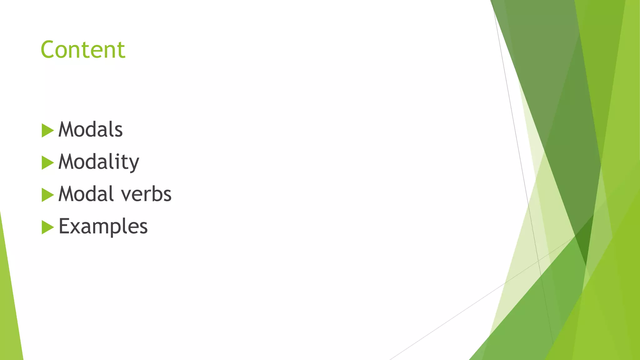 The Modal in English grammar | PPTX