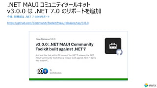.NET MAUI Community Toolkit
Maui.Markup Toolkit の新機能
最初に v1.2.0 について説明
https://github.com/CommunityToolkit/Maui.Markup/rel...