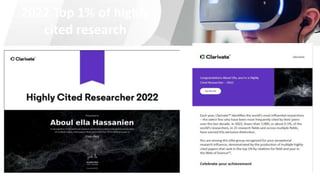 2022 Top 1% of highly
cited research
 